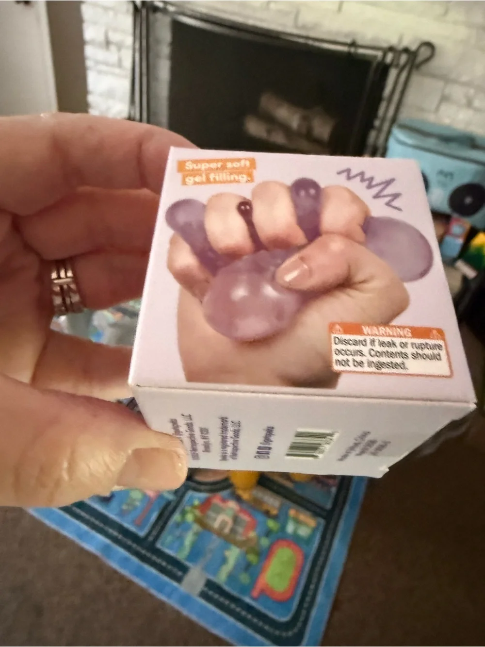 SPEKS Memory Gel Stress Ball - Mist- Scale- purple gump